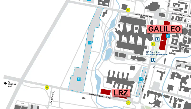 Abbildung Lageplan Campus Garching